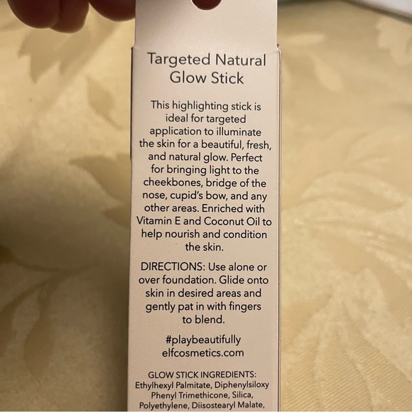 NWT Unopened, Sealed e.l.f. Beautifully Bare Glow Stick: Champage Glow - Picture 3 of 8